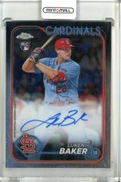 2024 Topps Chrome Luken Baker Base Autographs St.Louis Cardinals