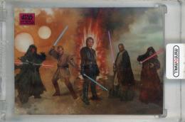 2025 Topps Star Wars Galaxy Chrome Fall of the Jedi Magenta Lava Refractor #68 ※裏面傷あり【210/250】 Dave Dorman