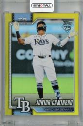 2026 Topps Series 1 Junior Caminero Yellow Rainbow Foil #328 ※裏面傷あり【273/399】 Tampa Bay Rays