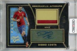 2016-17 Panini Black Gold Diego Costa Memorabilia Autographs Holo Gold #6 ※裏面白かけあり【03/15】 Spain