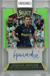 2016-17 Panini Select Stevan Jovetic Signatures Neon Green Die-Cuts #52 Auto 【29/60】 FC Internazionale