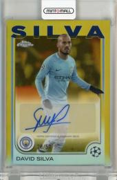 2024-25 Topps UEFA Club Competitions David Silva Autographs Gold Refractors #CADS【28/50】