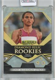 2023 UPPER DECK GOODWIN CHAMPIONS  Sydney McLaughlin-Levrone Black Diamond Stone Relics Rookie 50/99