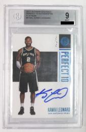 PANINI 2017-18 Encased Basketball  Kawhi Leonard Perfect 10 Autographs 1/1.