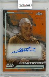 2024 TOPPS Chrome Star Wars Dee Tails as Cratinus Autographs Rebel Orange Refractors #AUCI【06/25】