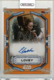 2022 TOPPS Finest Star Wars Lily Cole as Lovey Autographs Orange Refractors #FALC【24/25】