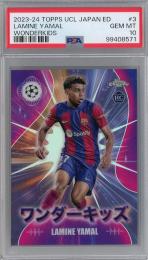 2023-24 Topps UEFA Japan Edition Lamine Yamal Wonderkids Chrome #WK-3 RC【PSA10】 FC Barcelona
