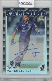 2025 Topps J. LEAGUE FLAGSHIP 上島拓巳 (アビスパ福岡) 直筆サインカード Black Paralles 【03/10】