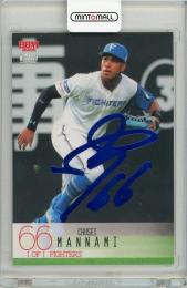 2024 BBM 2nd バージョン 万波中正 ホロブルー箔サインパラレル版 75枚限定【14/75】北海道日本ハムファイターズ