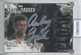 2021 Upper Deck Cloak and Dagger Season 1 Aubrey Joseph as Tyrone Johnson/Cloak Autographs #CAJ