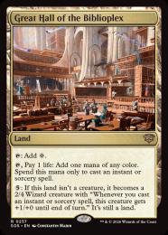 【SOS】【ENG】【Foil】〈257-R-L〉《大図書棟の大ホール/Great Hall of the Biblioplex》