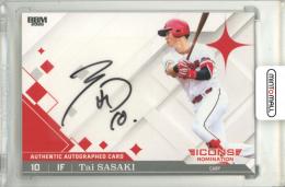 2026 BBM ICONS 佐々木泰 直筆サインカード【11/30】 広島