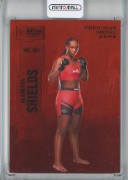 2022 Skybox Metal Universe Champions  Claressa Shields Precious Metal Gems/Orange PMG 08/25