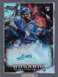 2018 Topps Fire Baseball New York Mets Amed Rosario Fire Autograph