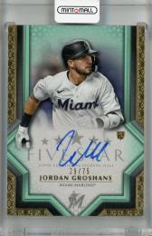 2023 Topps Five Star Miami Marlins Jordan Groshans Autograph Aqua #FSA-JG RC(ROOKIE YEAR!) 29/75
