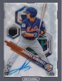 2018 Bowman High Tek Baseball New York Mets Andres Gimenez High Tek Autographs