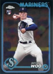 2024 Topps Chrome MLB #172 Bryan Woo レギュラーカード RC