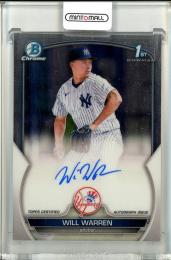 2023 Bowman Will Warren Chrome Prospect Autographs New York Yankees