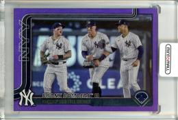 2025 Topps Series 1 Bronx Bombers Purple Rainbow Foil【102/250】 New York Yankees