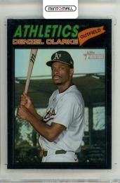 2026 Topps Heritage Denzel Clarks #324 Base Chrome Black Bordered Parallel Athletics