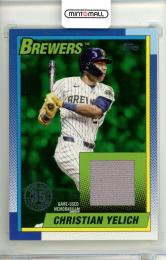2025 Topps Baseball Japan Edition Christian Yelich #90RU-CY 1990 TOPPS BASEBALL RELIC Green Parallel【71/99】 Brewers