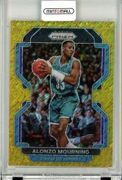 2021-22 Panini Prizm  Alonzo Mourning Base Gold Shimmer Prizm 05/10