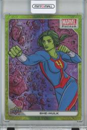 2023 UPPER DECK MARVEL PLATINUM  She-Hulk Base/Yellow Spotlight/#97 280/399