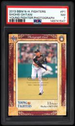 2013 BBM YOUNG FIGHTERS P1  大谷翔平 フォトグラフカード【009/100】【PSA NM 7】 北海道日本ハムファイターズ (MSV#2119)