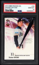 2013 BBM ルーキーエディション #42打者版  大谷翔平 【PSA GEM MT 10】 北海道日本ハムファイターズ (MSV#2090)