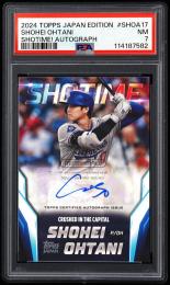 2024 Topps Japan #SHOA17 Shohei Ohtani Shotime Autographs【4/5】【PSA NM 7】  (MSV#1213)