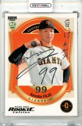 2026 BBM ルーキーエディション 藤井健翔 #083 銀箔サインカード【090/200】 巨人