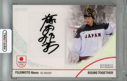 2024 TEAM JAPAN WINTER OLYMPIANS アイスホッケー 藤本那菜 直筆サインカード ホログラムA箔 20/35