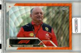 2023 Topps Chrome Formula 1  Frederic Vasseur #96 Orange Wave Refractor 17/25