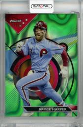 2023 Topps Finest Bryce Harper Green Lava Refractor #78 ※初期傷あり【77/99】 Philadelphia Phillies