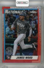 2025 Topps Series 1 James Wood 1990 Topps Baseball Chrome Silver pack #T90C-55 RC ※初期傷あり Washington Nationals