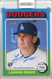 2024 Topps Heritage High Number Landon Knack Real One Autographs Los Angeles Dodgers