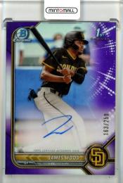 2022 Bowman Chrome James Wood Prospect Refractors Purple Refractors【163/250】 San Diego Padres