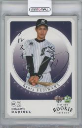 2019 BBM ルーキーエディション #038 / 藤原恭大(千葉ロッテマリーンズ) 写真違いシークレット版銀箔サイン入りルーキーカード 【054/100】