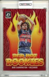 2024-25 Panini Donruss Optic Bub Carrington #11 Red Hot Rookies Red Parallel【38/99】 Wizards