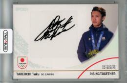 2024 TEAM JAPAN WINTER OLYMPIANS スキー・ジャンプ 竹内択 直筆サインカード ホログラムA箔 29/50