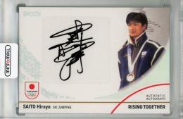 2024 TEAM JAPAN WINTER OLYMPIANS スキー・ジャンプ 斉藤浩哉 直筆サインカード ホログラムA箔 31/50