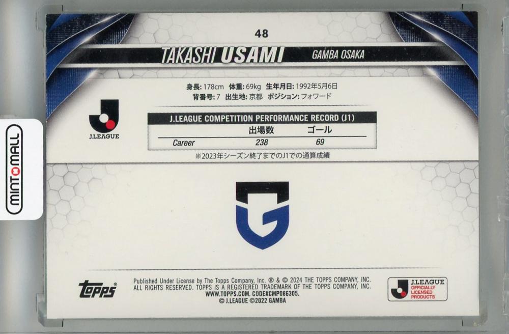 Topps - PSA10 宇佐美貴史 2024 TOPPS NOW Jリーグ G大阪 宇佐美貴史J1 MVP受賞記念TOPPS NOW - スポーツトレカとNFTラボ