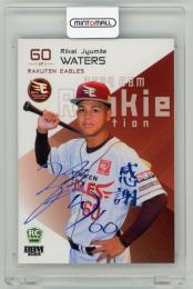 2024 BBM ルーキーエディション 東北楽天ゴールデンイーグルス ワォーターズ璃海ジュミル  ホロブルー箔カード 14/25