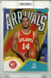 2025-26 Topps Finest Asa Newell #A-23 Arrivals Gold Refractor Parallel【47/50】 Hawks