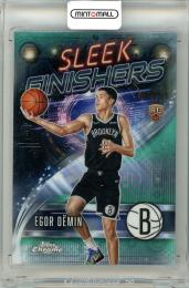 2025-26 Topps Chrome Egor Demin #SF-29 Sleek Finishers Aqua Refractor Parallel【164/199】 Nets