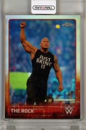 2015 Topps Chrome WWE  The Rock Refractors #57
