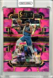 2023-24 Panini Select Karl-Anthony Towns #5 Concourse Prizms Pink Cracked Ice【40/99】 Timberwolves