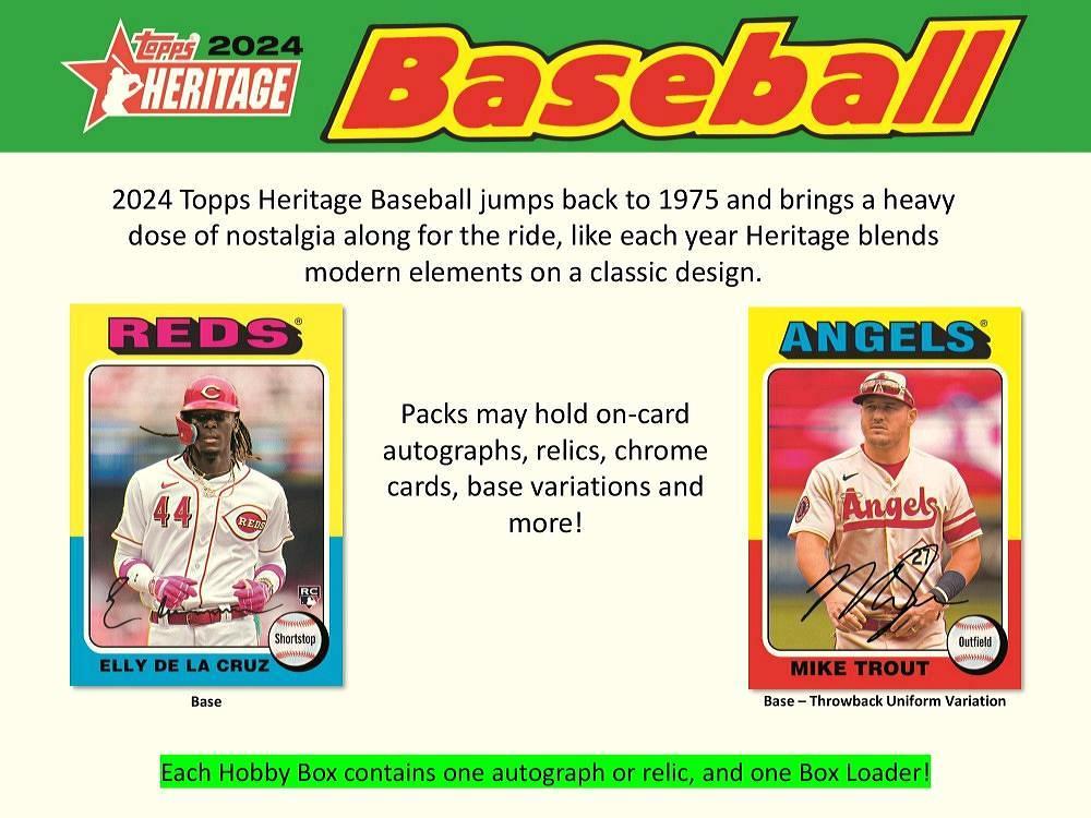 ミントモール / MINT-WEB店 (ボックス通販) / MLB 2024 TOPPS HERITAGE HOBBY