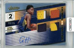 2018-19 PANINI Absolte Memorabilia Aaron Holiday Tools of the Trade Four Swatch Signature Level 2 25枚限定 /10