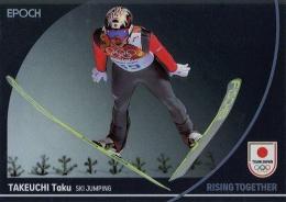 2024 EPOCH TEAM JAPAN WINTER OLYMPIANS #8 竹内択(スキー・ジャンプ) レギュラーパラレル メタル版 インサートカード